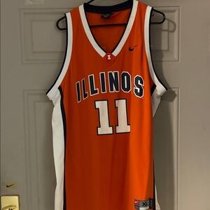 Nike Orange Illinois Dee Brown Jersey size XL